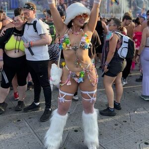 Rave Colorful MiniPlush Animal Toy Bikini Set